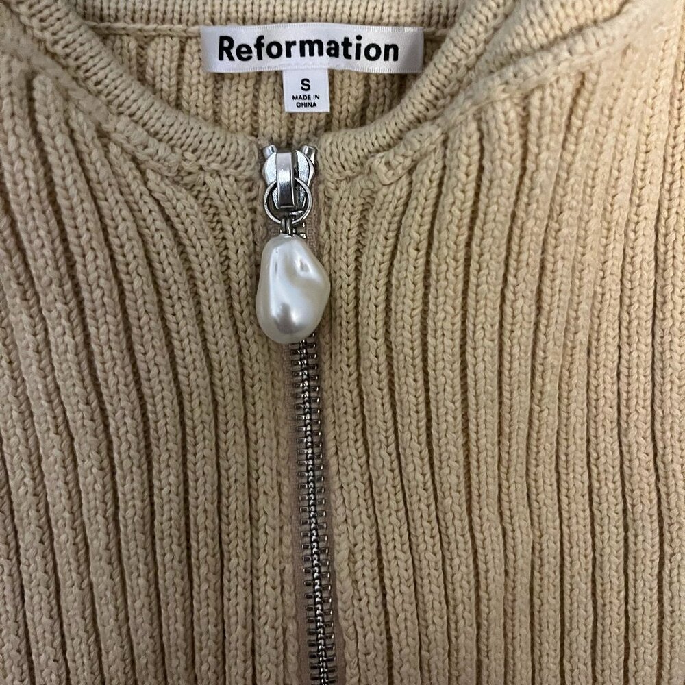 Reformation Presley Sweater Tank Birch - Size S